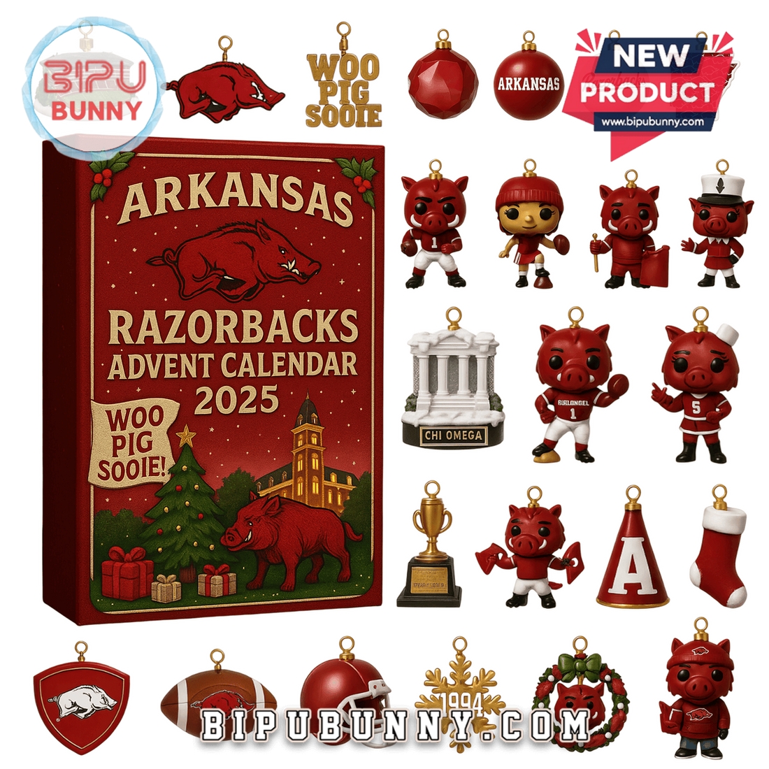 2025 Arkansas Razorbacks Football Advent Calendar 2025 Arkansas Razorbacks Football Advent Calendar