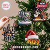 KISS band-themed ornaments on a Christmas tree!