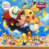 Pokemon figurines including Pikachu, Charmander, Squirtle, and Psyduck on display.