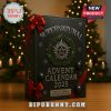 Close-up of Supernatural Advent Calendar 2025 with a festive ribbon and Christmas decorations in the background.