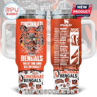 2025 Cincinnati Bengals Stanley Tumbler 40oz