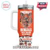 Cincinnati Bengals mug with tiger face and team logo collage.