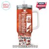 Bengals tumbler with 2025 football schedule and Stanley logo.