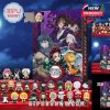 Demon Slayer Calendar Box and chibi figure collection from a different angle