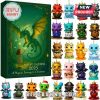 Dragon-themed Advent Calendar 2025 box and 24 colorful baby dragon ornaments.