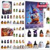 Halloween advent calendar with 24 gnome and spooky character figurines.