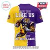 Close-up of LSU Tigers T-shirt back with action-packed tiger mascot.