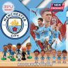 Manchester City Advent Calendar with collectible items featuring famous players and club designs.