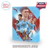 Manchester City Advent Calendar with collectible figures of players and team-themed designs.