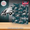 Close-up of the Philadelphia Eagles Advent Calendar with doors and team logos.