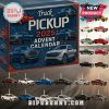 Pickup truck Advent calendar with 24 mini collectible truck ornaments.