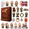 Hobbit and Lord of the Rings-themed Christmas ornaments, including Bilbo, Gandalf, Smaug, and Gollum.