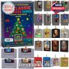 Advent calendar with classic video game cartridge designs, including Mario, Zelda, and Sonic.