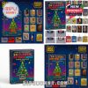 Advent calendar with collectible game cartridges for Christmas countdown, premium quality.