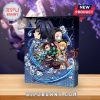 Front view of Demon Slayer advent calendar with anime art and unopened compartments!