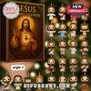 Jesus Advent Calendar style 1 with figurines of Jesus in different symbolic roles.