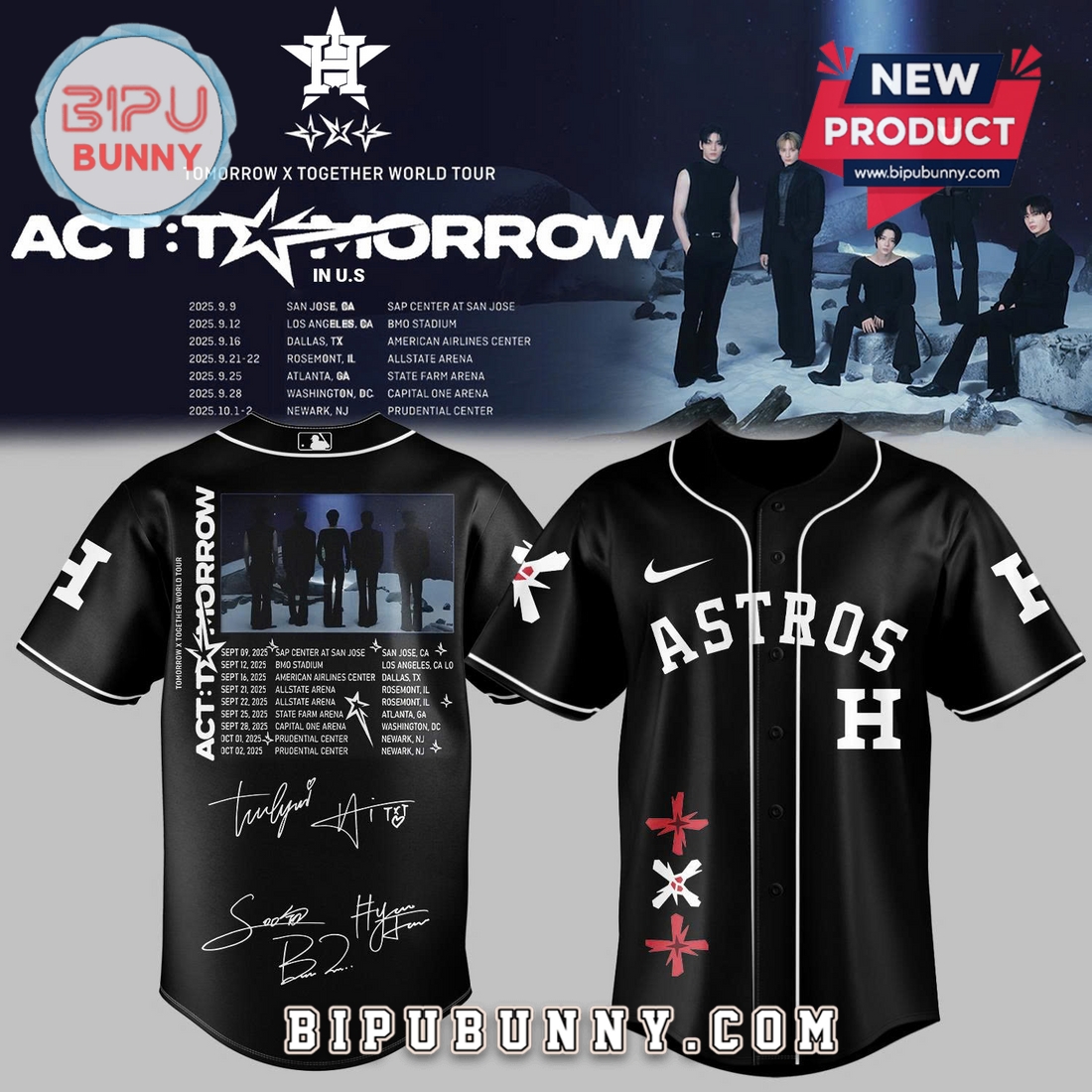 All Team MLB TXT Tomorrow x Together Baseball Jersey All Team MLB TXT Tomorrow x Together Baseball Jersey