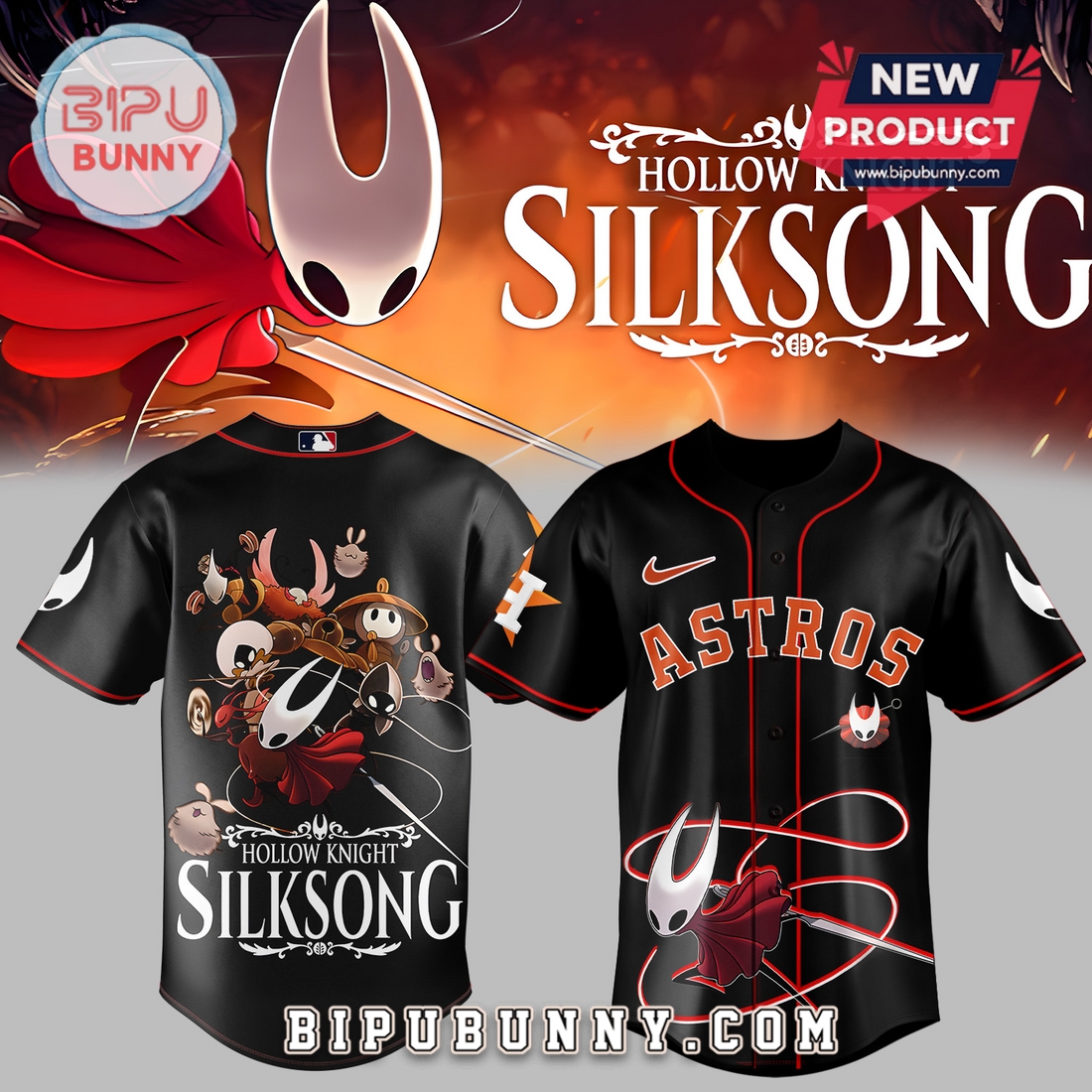 All Team MLB x Hollow Knight Baseball Jersey 2025 All Team MLB x Hollow Knight Baseball Jersey 2025