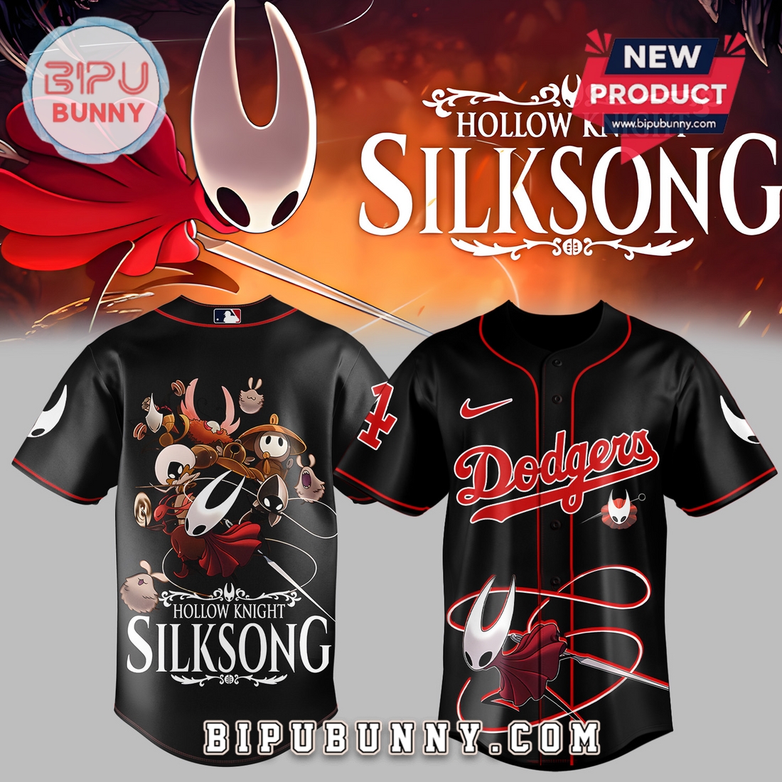 All Team MLB x Hollow Knight Baseball Jersey 2025 All Team MLB x Hollow Knight Baseball Jersey 2025