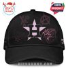Black cap with pink Houston Astros logo and Machine Gun Kelly artwork.