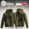 Military green hoodie with Detroit Lions logos!