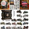 Classic American Motorcycles Advent Calendar 2025 with a collection of miniature motorcycles and unique designs.