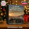 Classic American Motorcycles Advent Calendar 2025 with 24 detailed motorcycle miniatures and holiday-themed design.