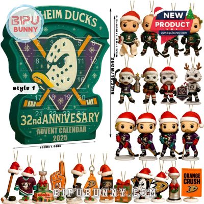 Anaheim Ducks 33nd Anniversary Advent Calendar