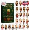 Ariana Grande 2025 Advent Calendar with 24 mini figures featuring various outfits and styles.