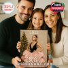 A family smiling while holding the Ariana Grande 2025 Advent Calendar box!