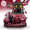 Arizona Cardinals Halloween collectible featuring horror icons dressed in Cardinals jerseys.