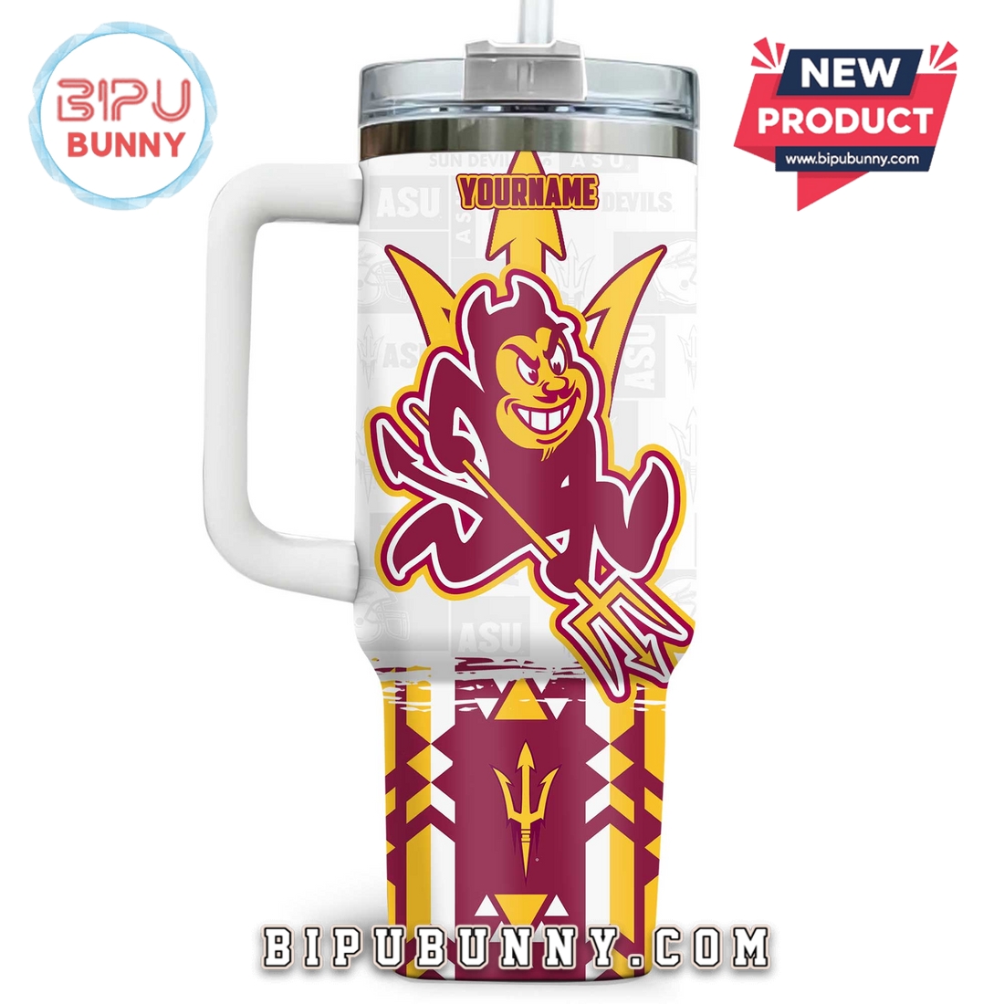 Arizona State Sun Devils Custom Stanley Tumbler 40oz Arizona State Sun Devils Custom Stanley Tumbler 40oz