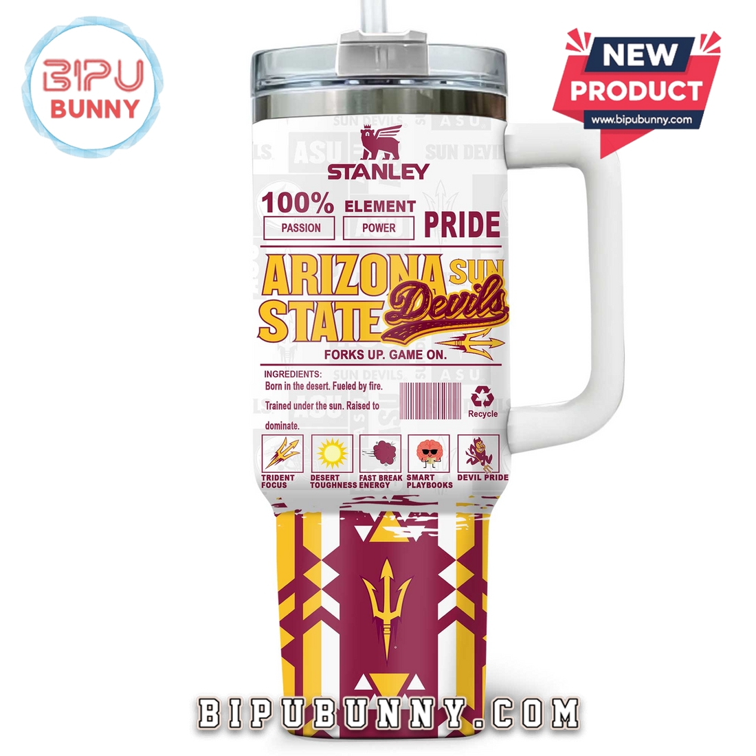 Arizona State Sun Devils Custom Stanley Tumbler 40oz Arizona State Sun Devils Custom Stanley Tumbler 40oz