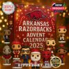 Arkansas Razorbacks Advent Calendar 2025 box with collectible Funko Pop style ornaments!