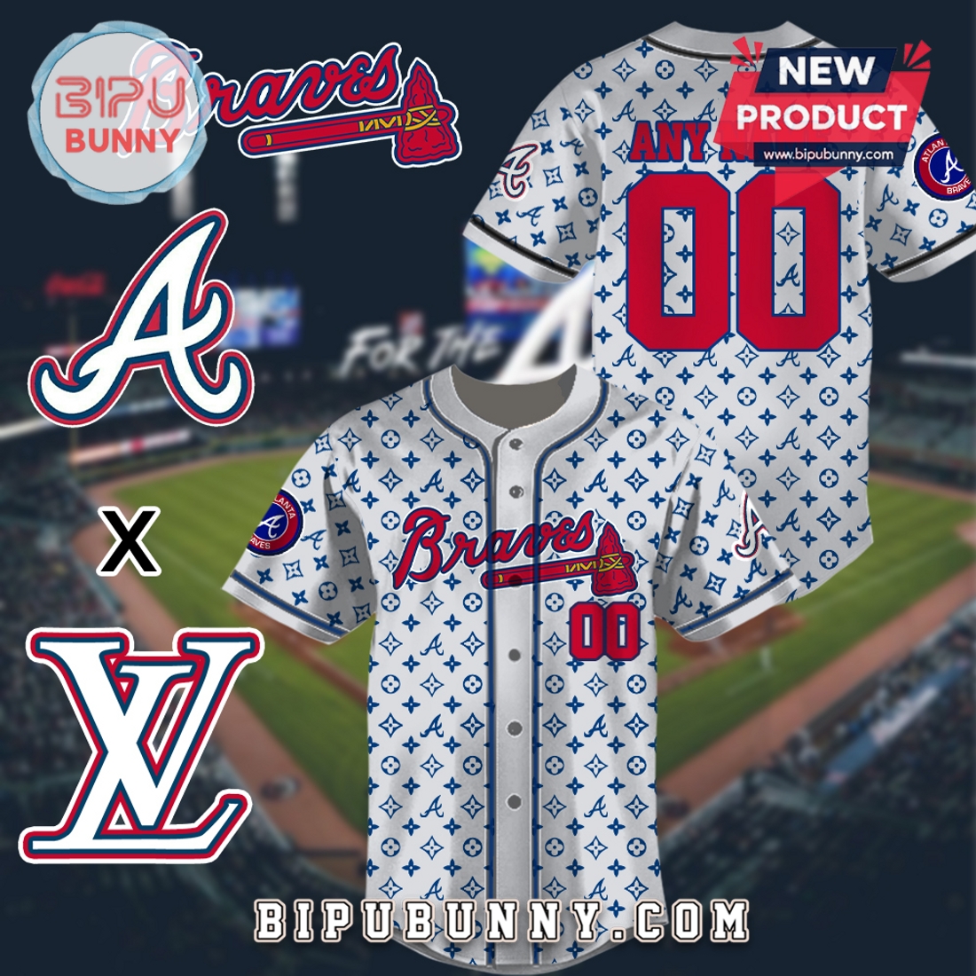 Atlanta Braves Luxury Brand Baseball Jersey Atlanta Braves Luxury Brand Baseball Jersey