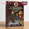 Closed box of the Atlanta Falcons 60th Anniversary Advent Calendar 2025 with Freddie Falcon and 60 logo!