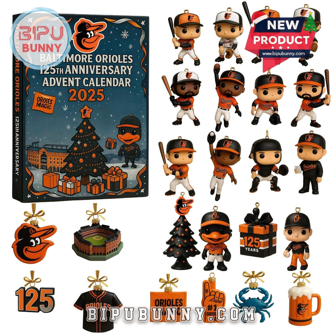 Baltimore Orioles 125th Anniversary Advent Calendar Baltimore Orioles 125th Anniversary Advent Calendar