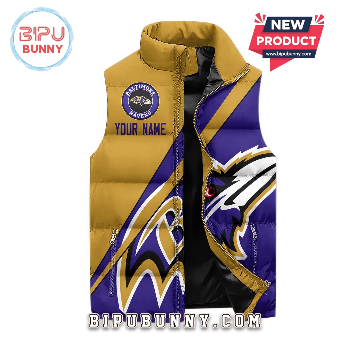 Baltimore Ravens Custom Puffer Jacket 2025 Baltimore Ravens Custom Puffer Jacket 2025