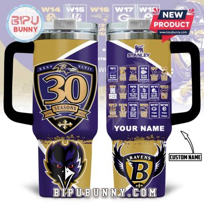 Baltimore Ravens Custom Stanley Tumbler 40oz