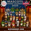2025 Mascots Advent Calendar with 24 collectible baseball mascot figures.
