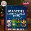 2025 Mascots Advent Calendar with vibrant design and fun baseball mascot characters.