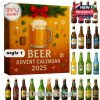 Beer Advent Calendar 2025 Style 1 with 24 miniature beer bottle ornaments!