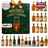Whiskey Advent Calendar 2025 Style 2 with 24 miniature bottle ornaments!
