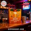 Orange Beer Advent Calendar 2025 on a bar counter!