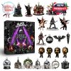 Black Sabbath Advent Calendar 2025 items including figures, ornaments, and decorations.