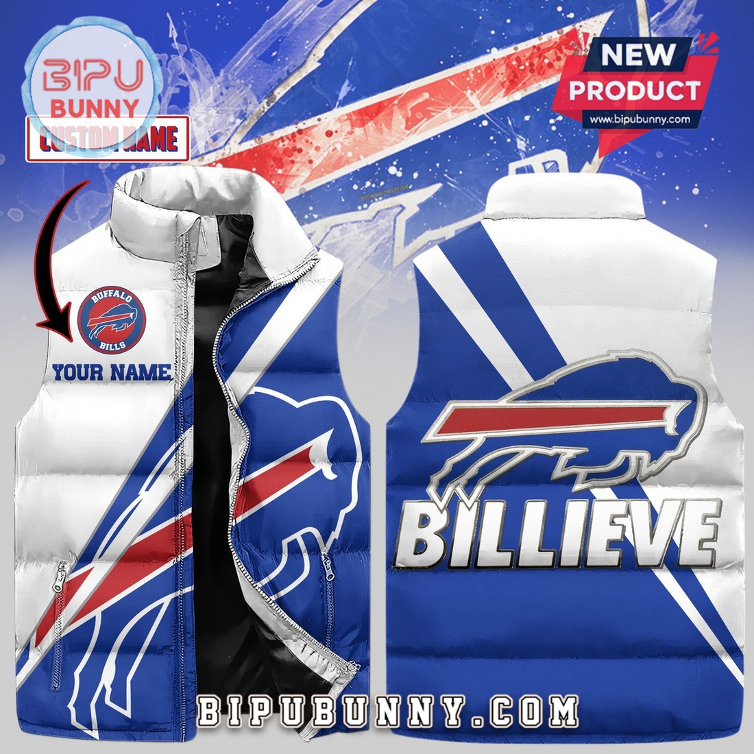 Buffalo Bills Custom Puffer Jacket 2025 Buffalo Bills Custom Puffer Jacket 2025