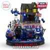 Halloween collectible with horror villains in Buffalo Bills football gear.