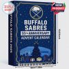 Front and side view of the Buffalo Sabres 55th Anniversary Advent Calendar 2025 box!