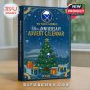 Front and side view of the Buffalo Sabres 2025 Advent Calendar box showing its dimensions!