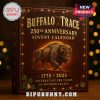 Close-up of Buffalo Trace 250th Anniversary Advent Calendar box.